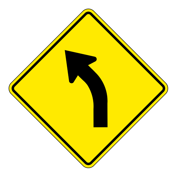 WA3L, OVERSIZED Left Curve, 75x75cm