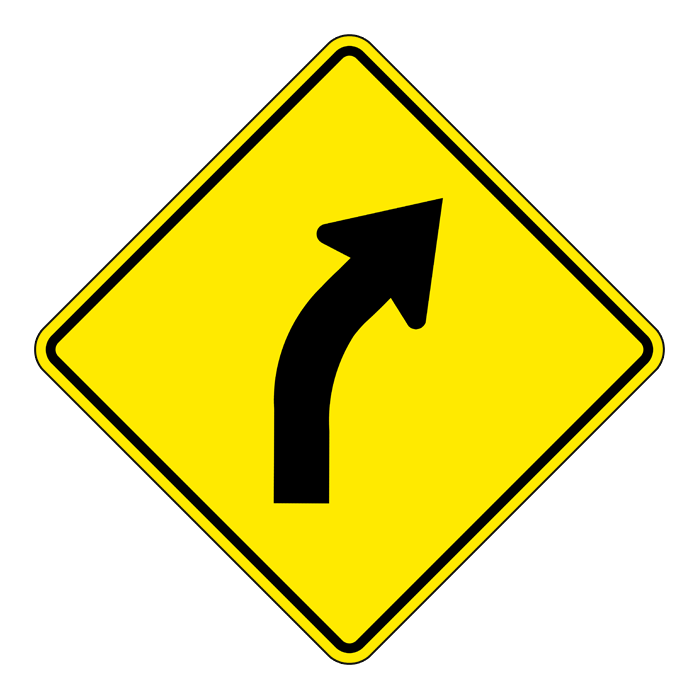 WA3R, OVERSIZED Right Curve, 75x75cm