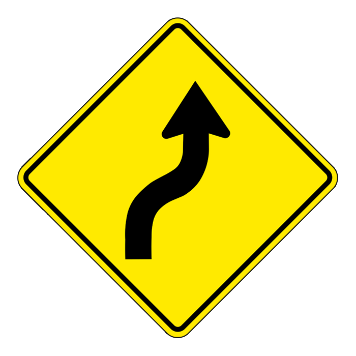 WA5R, Right Reverse Curve, 60x60cm