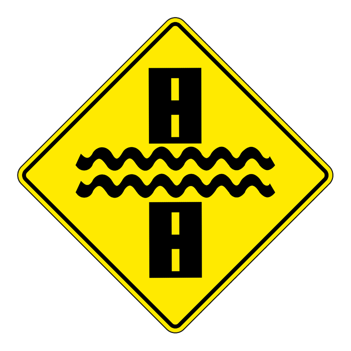WC21, Water Over Road, 75x75cm