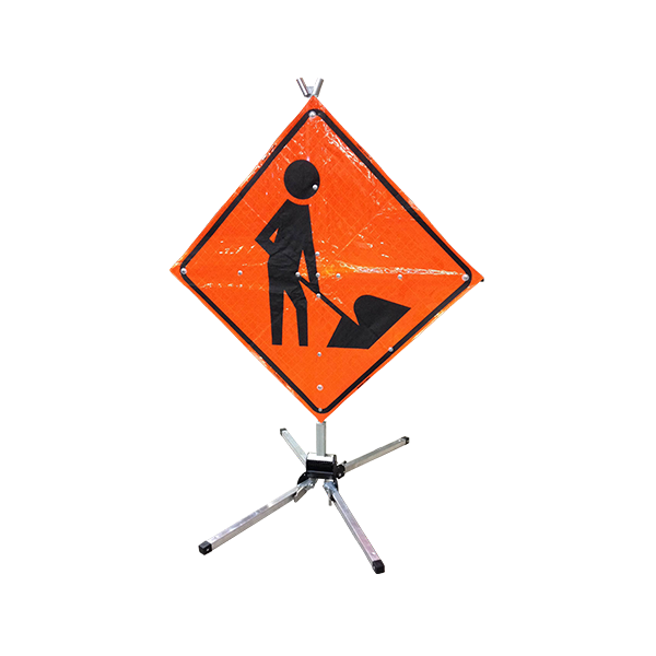 Fold &amp; Roll Sign System TC2B Men At Work