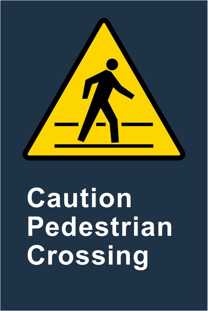 W10 CSA Caution Pedestrian Crossing