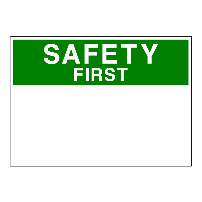 SS15 OSHA Safety First Custom
