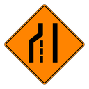 Roll Up Sign, TC3L Left Lane Closed