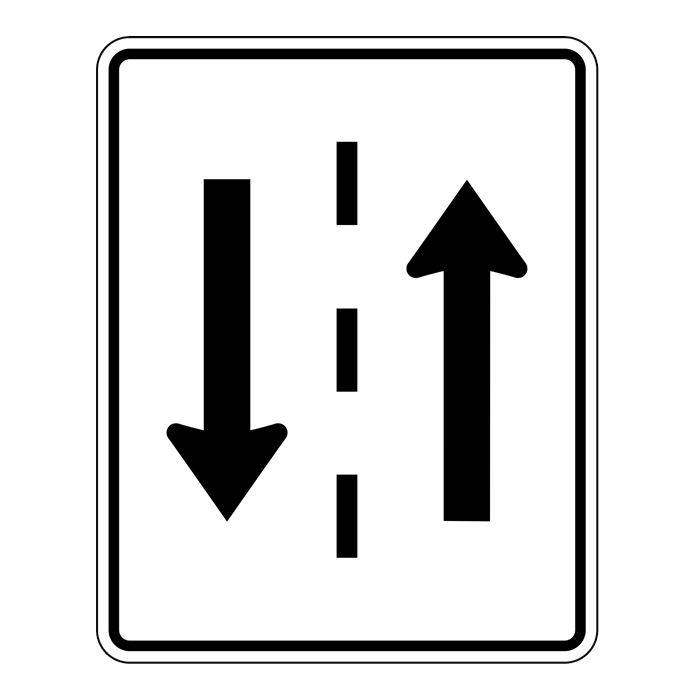 RB24, OVERSIZED Two Way Traffic, 60x90cm (formerly RB124)