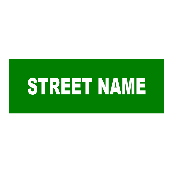 Street Name Sign Double Sided 8&quot;
