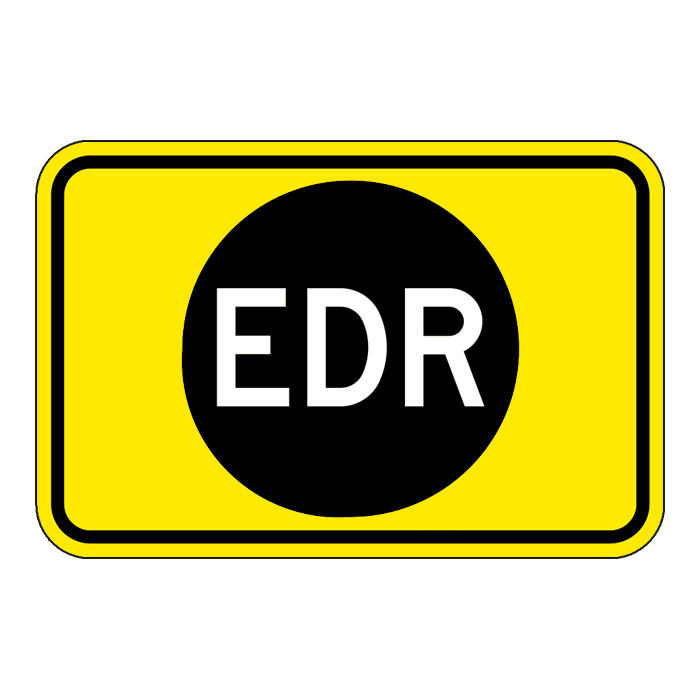 G705, EDR Emergency Detour Route Tab, 45x30cm, Diamond Grade
