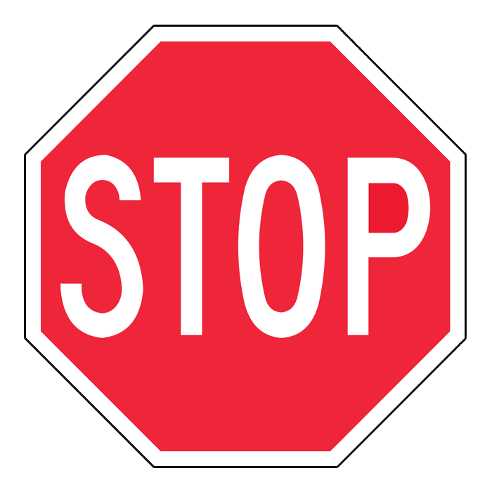 RA1, OVERSIZED Stop, 120x120cm (formerly RA1101)