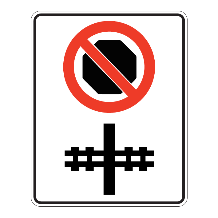 RB113, Do Not Stop On Tracks, 60x75cm