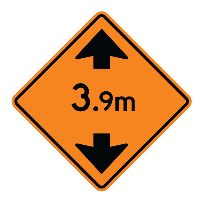 TC33A, Low Clearance Ahead, 60x60cm, High Intensity Grade