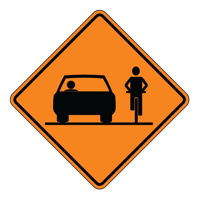 TC101, Share the Road, 60x60cm, High Intensity Grade