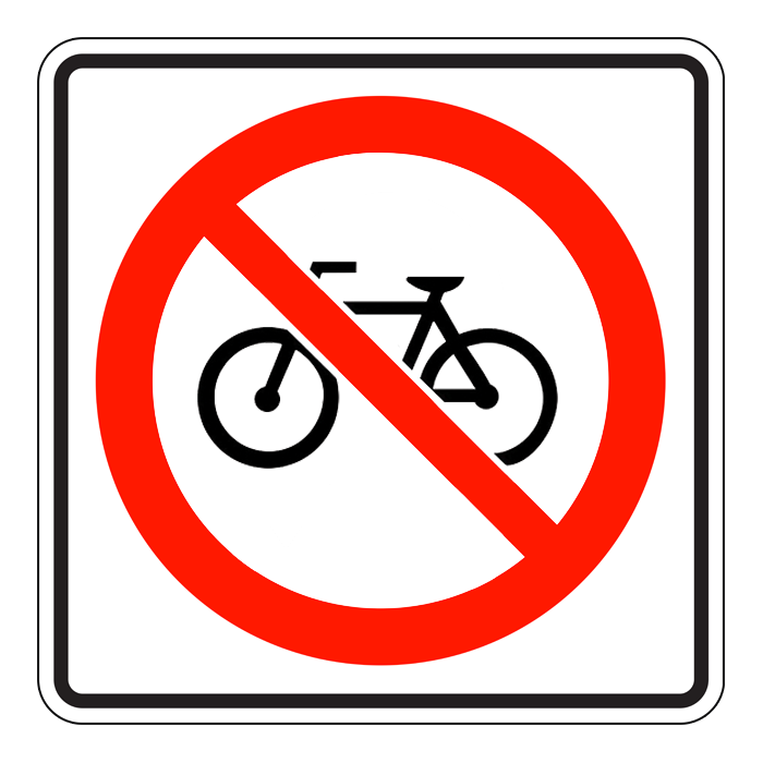 RB67, No Bicycles, 60x60cm