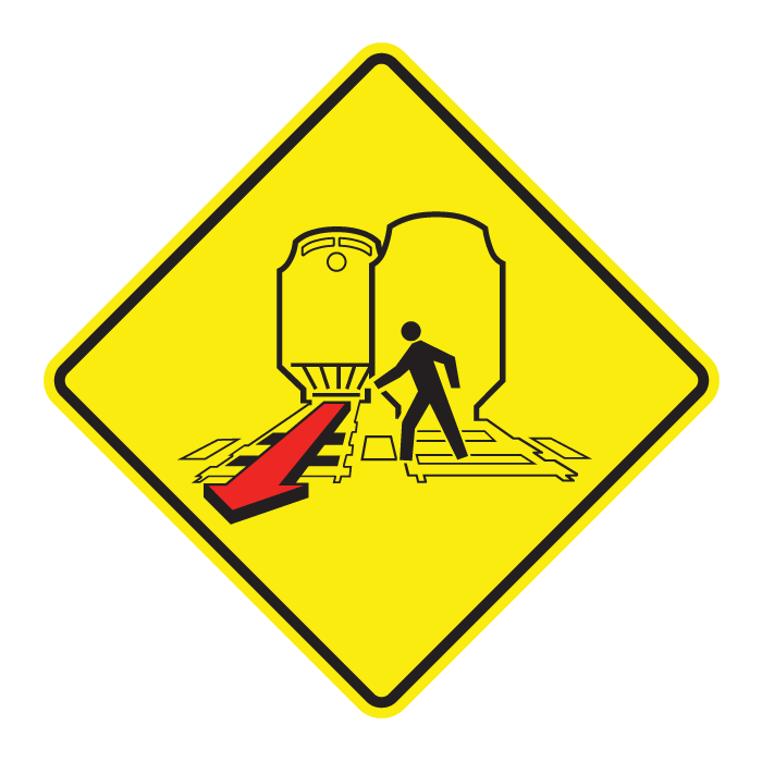 WC40, Second Train Warning, 60x60cm