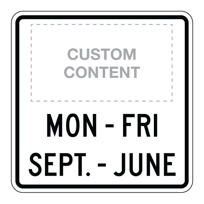 RB116B, Times Days Months Tab, 60x60cm