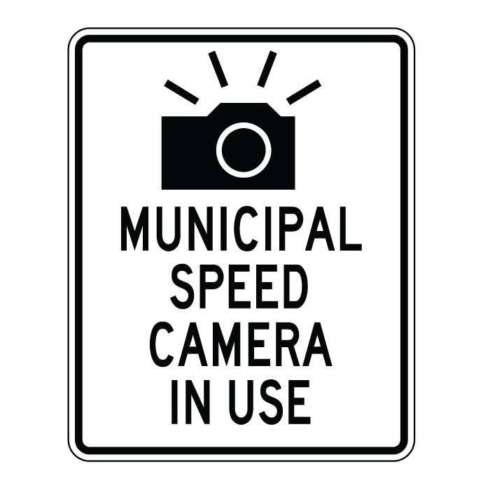 ASE398-19, Municipal Speed Camera In Use 60x75cm