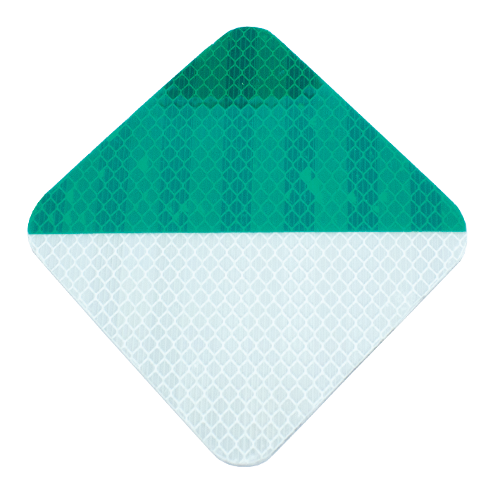 Delineator 4" Green/White
