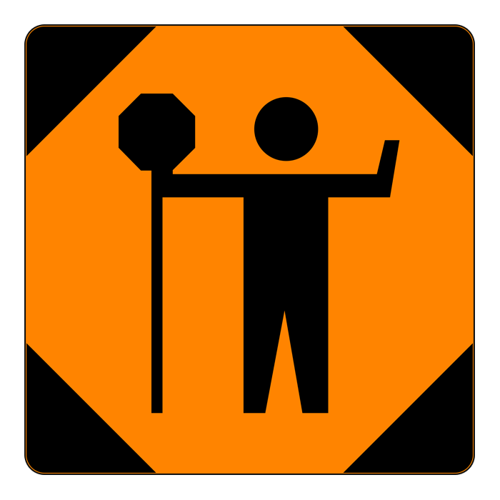 TC21, Flag Man, A-Frame Insert, 90x90