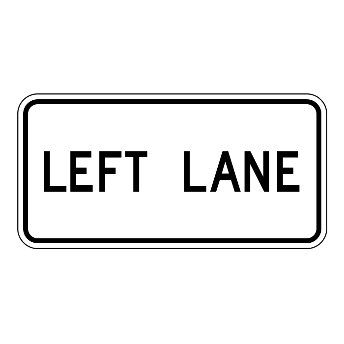 RB41T, Left Lane Tab, 60x30cm