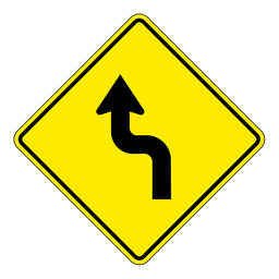 WA4L, OVERSIZED Left Sharp Reverse Curve, 75x75cm