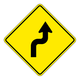 WA4R, OVERSIZED Right Sharp Reverse Curve, 75x75cm