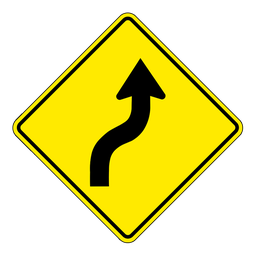 WA5R, Right Reverse Curve, 60x60cm