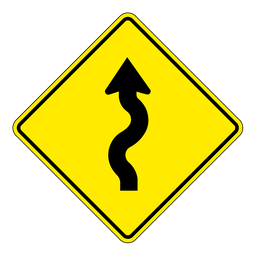 WA6L, Left S-Bend, 60x60cm