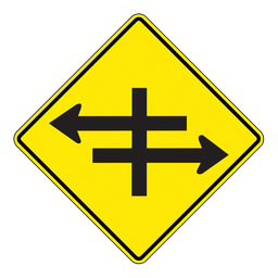 WA72, Divided Road Intersection, 75x75cm