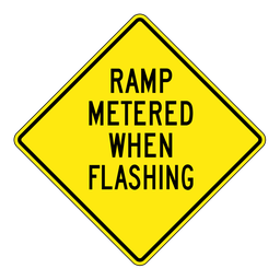 WB7, Ramp Metered When Flashing, 75x75cm