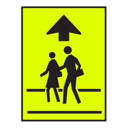 WC2A, School Crossing Ahead, 60x90cm, Diamond Grade