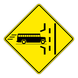 WC10L, Left School Bus Entrance, 75x75cm