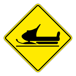 WC18, Snowmobile Crossing, 60x60cm