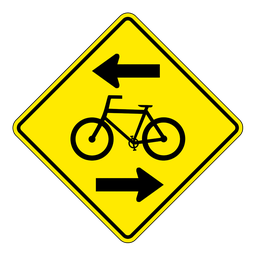 WC43, Contraflow Bike Lane, 60x60cm