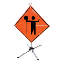 [4524] Fold &amp; Roll Sign System TC21 Flag Man