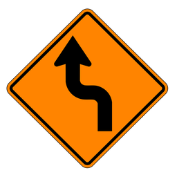 TC16DL, Left Sharp Reverse Curve, 60x60cm, Diamond Grade