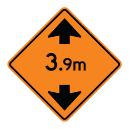 TC33A, Low Clearance Ahead, 60x60cm, High Intensity Grade