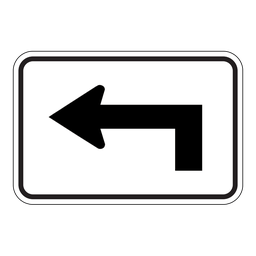 M300L, Directional Arrow Ahead Left, 45x30cm