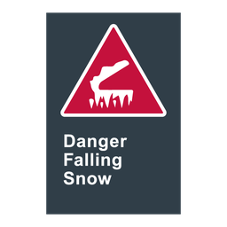 D25 CSA Danger Falling Snow