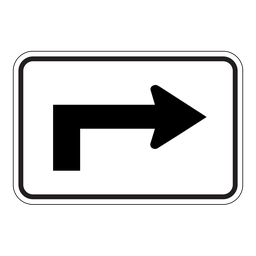 M300R, Directional Arrow Ahead Right, 45x30cm