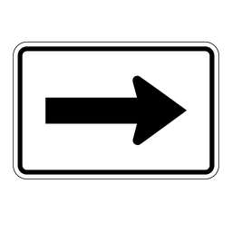 M301, Directional Arrow Right, 45x30cm