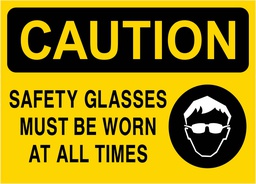 CS11 OSHA Caution Safety Glasses