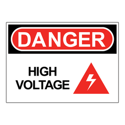 DS12 OSHA Danger High Voltage