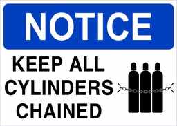 NS12 OSHA Notice Keep All Cylinders Chained