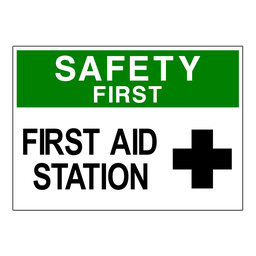 SS13 OSHA Safety First First Aid Station
