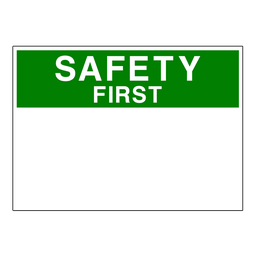 SS15 OSHA Safety First Custom