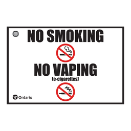 [19720] No Smoking No Vaping Decal, 4" x 3"