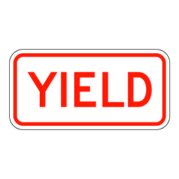 RA2T, OVERSIZED Yield Tab, 60x30cm (formerly RA102T)