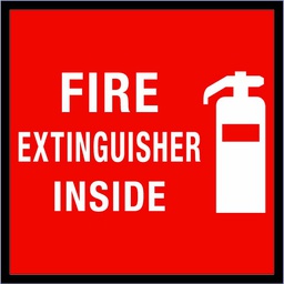 [30196] Fire Extinguisher Inside, 4"x4" Decal (12/Pack)