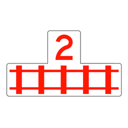 RA6S, Railroad Crossing Tab, 70x40cm