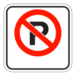 RB51, OVERSIZED No Parking, 60x60cm (formerly RB151)