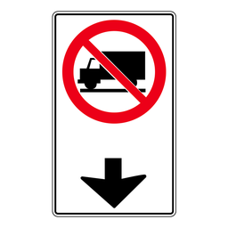 RB39, Lane Use Restriction Trucks (Overhead), 90x150cm